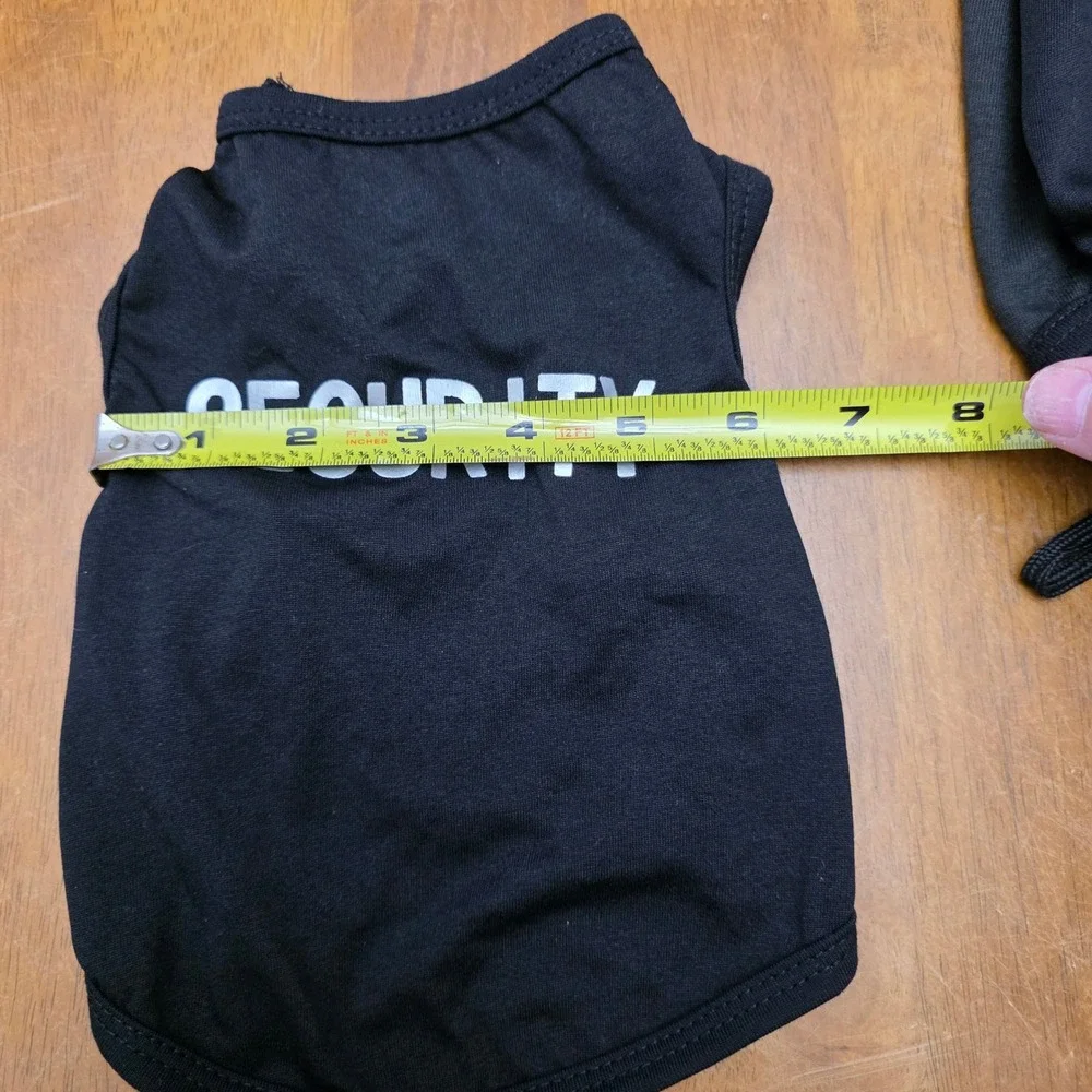 Unbranded‎ Pet T-Shirt Bundle XS Black Grey Police FBI Security Novelty K9